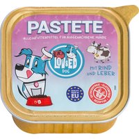 12x150g Lov&Ed pâté pour chien avec bœuf & foie nourriture pour chien humide