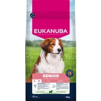 Pack Ahorro: Eukanuba 2 x 12/15 kg o 2 x 3 kg - Senior Small & Medium Breed cordero y arroz (2 x 12 kg)