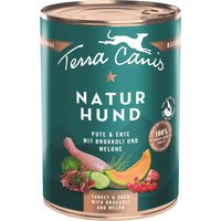 Ekonomipack: Terra Canis Naturhund 12 x 400 g - Kalkon & anka med broccoli, melon