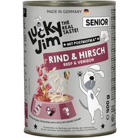 24x400g Lucky Jim Senior bœuf et cerf nourriture humide pour chien