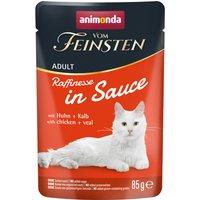 animonda vom Feinsten Adult Raffinesse in Sauce 24 x 85 g - med Kyckling & Kalvkött