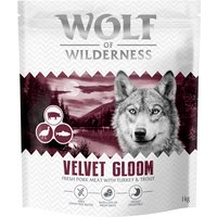 Wolf of Wilderness Velvet Gloom com peru e truta - sem cereais - 1 kg: nova receita