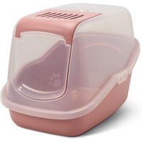 Savic kattlåda Nestor, transparent - Rosa/transparent