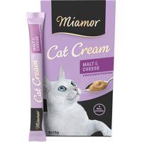 6x15g Miamor Cat Snack Pâte au malt & fromage - Friandises pour chat