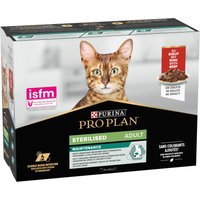 PURINA PRO PLAN Sterilised Adult Maintenance 10 x 85 g pour chat - boeuf
