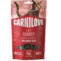 2x 50g Dinde avec herbe à chat Carnilove Cat Friandises tendres pour chat
