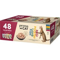 PrimaCat Classic in Gravy Saver Pack 48 x 85g - cat wet food - Mixed Pack (4 Varieties)