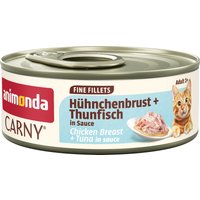 animonda Carny Adult Fine Fillets i sås 12 x 60 g - Kycklingbröst & tonfisk