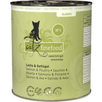 Ekonomipack: catz finefood på burk 24 x 800 g - Lax & fjäderfä