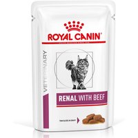 Royal Canin Veterinary Feline Renal vacuno/pollo/pescado en salsa - Buey 24 x 85 g - Pack Ahorro