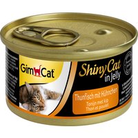 Lot GimCat ShinyCat en gelée 24 x 70 g pour chat - thon, poulet