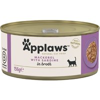 24x156g maquereau, sardine Applaws - Nourriture pour Chat