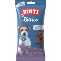 RINTI Extra Bitties Senior med kyckling & kalkon - 75 g