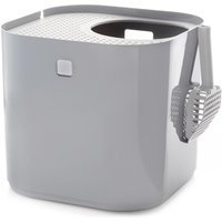 Maison de toilette Modkat gris pour chat - Maison de toilette pour chat