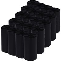 20 rouleaux de 20 sacs à excréments, noirs - pour chien