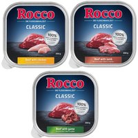 Blandat provpack: Rocco 9 x 300 g - Classic Mix 2: Lamm, Kyckling, Vilt