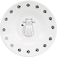 Trixie Ceramic Cat Dish for Short-Nosed Breeds - 0.2 litre