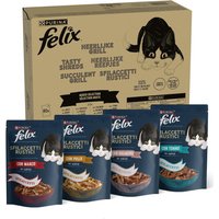 Jumbopack Felix Succulent Grill 80 x 80 g pour chat - lot mixte
