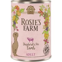 6x400g Rosie's Farm Adult agneau - Pâtée pour chien