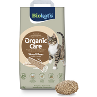 8 l (env. 3 kg) Biokat’s Organic Care litière pour chat en fibres de bois