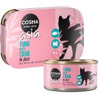 Cosma Asia i gelé 6 x 170 g - Tonfisk & krabbkött