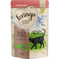 24x85g Maaltijdzakjes Rundvlees & Gevogelte met Aardappel Feringa Kattenvoer