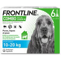 6 pipettes FRONTLINE Combo Chien M, 10- 20 kg