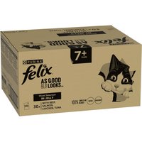 Felix Senior As Good As It Looks Mega Pack 120 x 85g - Mixed Selection in Jelly (Beef, Chicken, Salmon, Tuna)