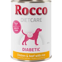 Rocco Diet Care Diabetic Pollo & Manzo con Riso 400 g umido cane - 6 x 400 g