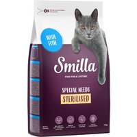 1kg Smilla Adult Sterilised poisson - Croquettes pour chat