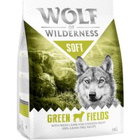 1kg Soft Green Fields, agneau Wolf of Wilderness Croquettes pour chien
