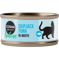 Lot Cosma Nature 24 x 70 g pour chat - thon Skipjack