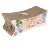 zoolove Griffoir 2 en 1 pour chat - L 50 x l 22 x H 20 cm