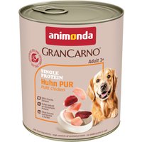 animonda GranCarno Adult Single Protein 24 x 800 g - Kyckling Pur