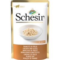 6x85g Schesir en gelée emincés de poulet en sauce - Pâtée pour chat