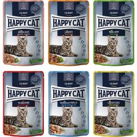 Ekonomipack: Happy Cat Pouch Meat in Sauce 24 x 85 g  - Mix I