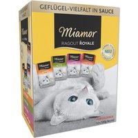 Blandpack: Miamor Ragout Royale 12 x 100 g - Fjäderfä-Mix Sauce (Kyckling, Kalkon, Anka, Fjäderfä)