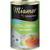 24x135mL Boisson Miamor Trinkfein Kitten poulet - Friandises pour chaton