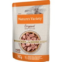 48x70g Nature's Variety Original Paté No Grain, poulet, oie - Pâtée pour chat