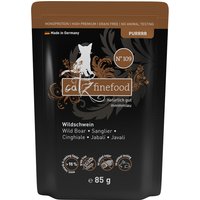 Zooplus Rabatt 30% Ersparnis auf catz finefood Pure Pouch 8 x 85 g Wildschwein