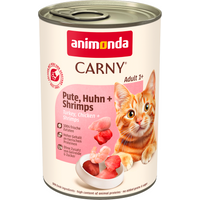 24x400g Adult dinde, poulet, crevettes Animonda Carny - Pâtée pour chat