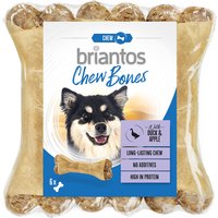 Briantos Chew Bones canard, pomme pour chien - 6 x 12 cm (330 g)