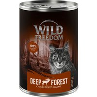 24x400g Adult Deep Forest poulet au gibier Wild Freedom - Pâtée pour chat
