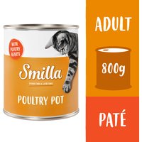 Smilla Poultry Pot 6 x 800 g - Mört fjäderfäkött med fjäderfähjärtan