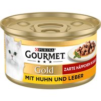 Gourmet Gold Bitar i sås 24 x 85 g - Kyckling & lever