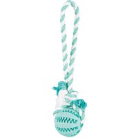 Trixie Denta Fun boll med rep - Ø 7 x L 24 cm