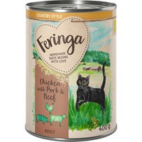 Feringa Country Style 6 x 400 g pour chat - poulet, bœuf, porc