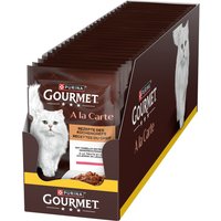26x85g Gourmet À la Carte truite & légumes du jardin - Pâtée pour chat