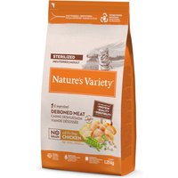 1,25kg Nature's Variety Selected Sterilised poulet élevé en plein air - Croquettes pour chat