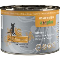 6x200g catz finefood Monoprotein kangourou - Pâtée pour chat